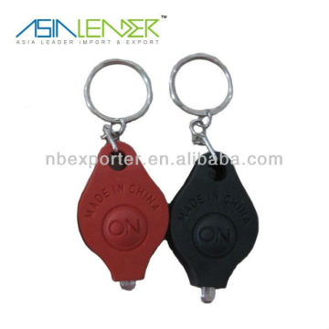 mini led flash light keychain with car logo